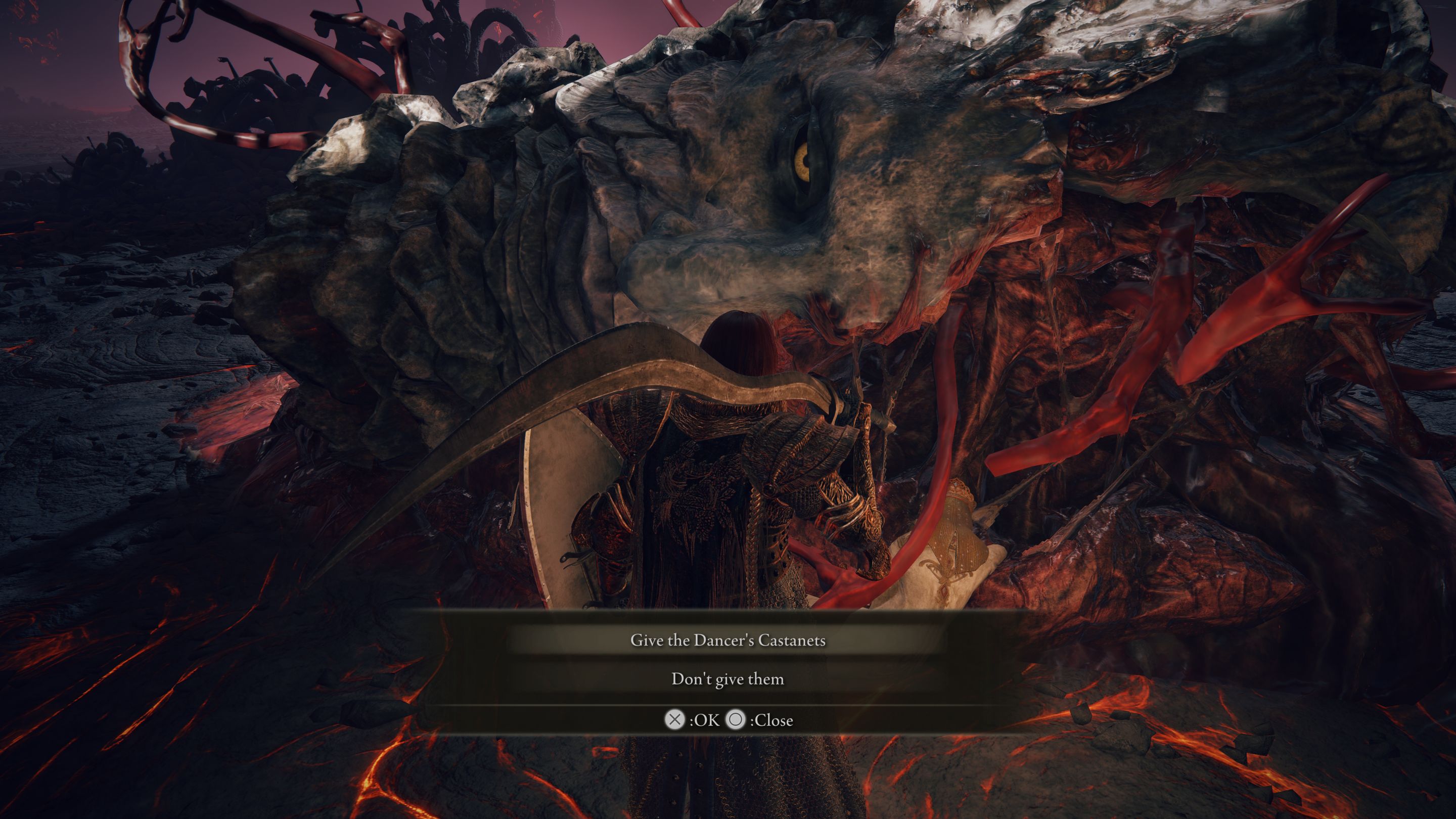 Elden Ring Volcano Manor quest, rewards for all Lady Tanith